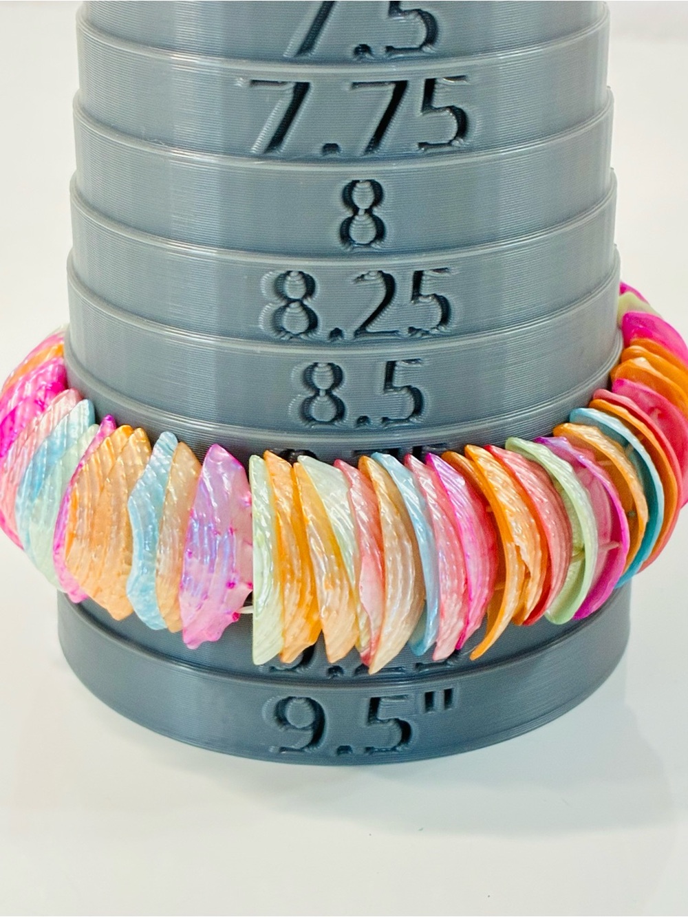 Source Unknown Multicolor Shell Disk Stretch Bracelet - Picture 10 of 16